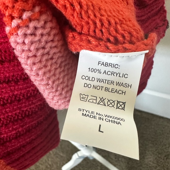 Women’s Multi-Colored Stripe Knit Sweater - Picture 5 of 9